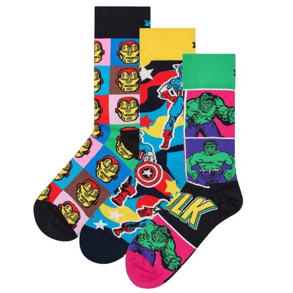 Happy Socks Strumpor Unisex - ,3-pack, MARVEL™ Avengers 3-pack Gåvoset