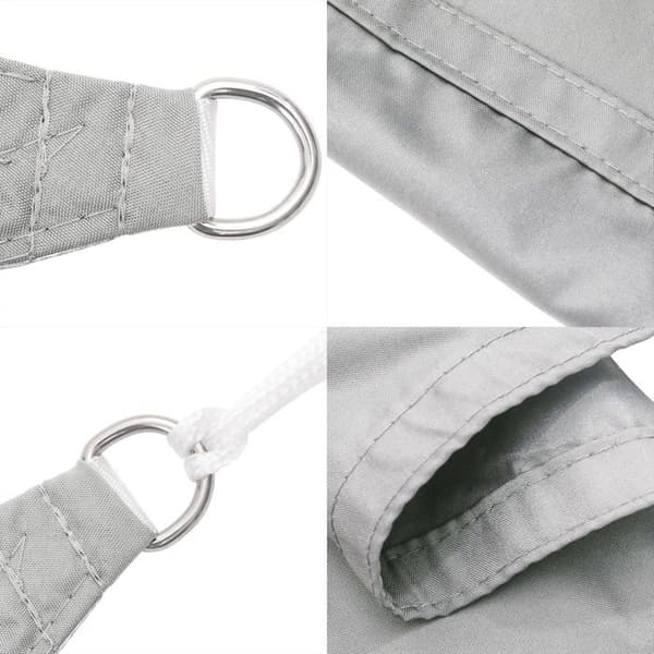 vidaXL Ljusgrå skuggduk 5x2,5 m 100% polyester oxford 4000544