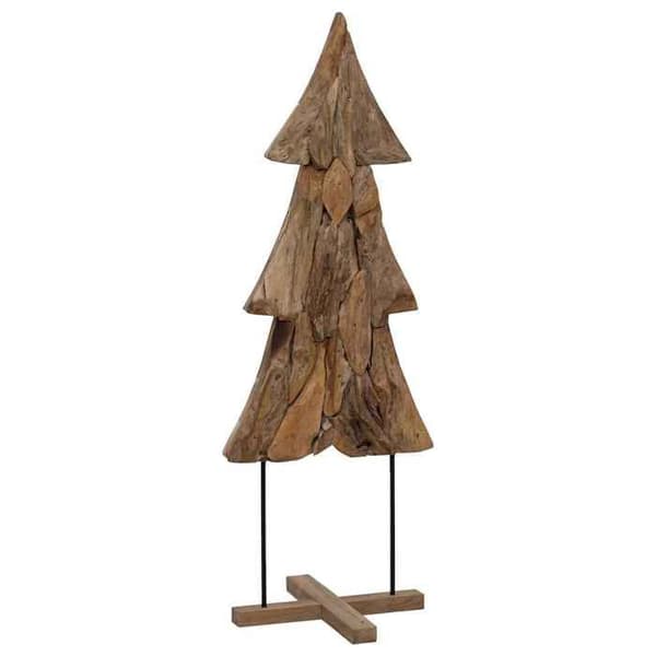 Julgran - VIDAXL - Modern - Massivt teakträ - 90 cm - Brun