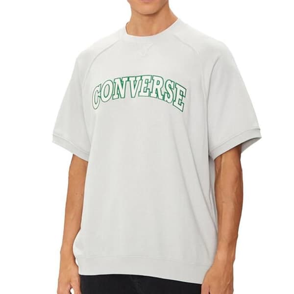 T-shirt Grå/Grön Herr Converse Retro