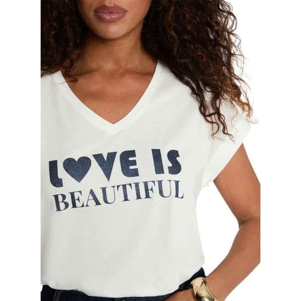 Rak v-ringad t-shirt