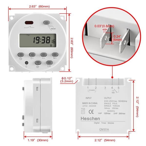 Automatisera programmerbar Heschen - HS-CN101A DC24V