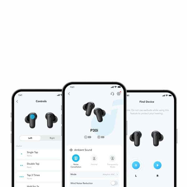 Trådlösa hörlurar - ANKER - P30i - Bluetooth 5.4 - Brusreducering - IP54