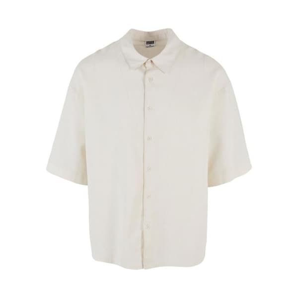 Urban Classics Boxy T-shirt i bomull och lin