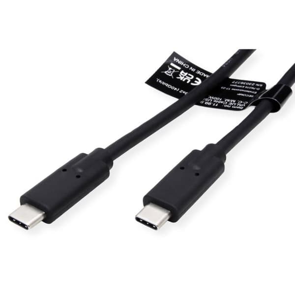 USB-kabel 4.0 - VALUE - Kabel - 40 Gb/s - 100 W - Svart