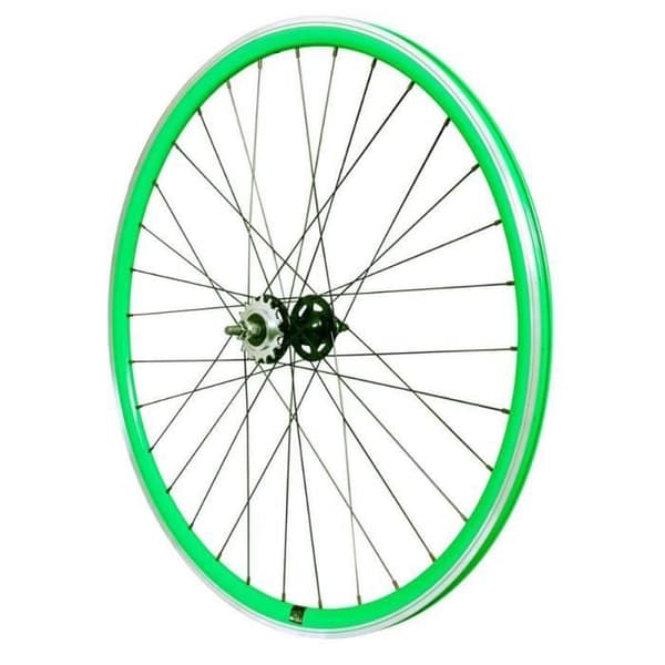 Fixie CGN Mach1 430 bakhjul - Solid axel - Grön - 28mm/1300g