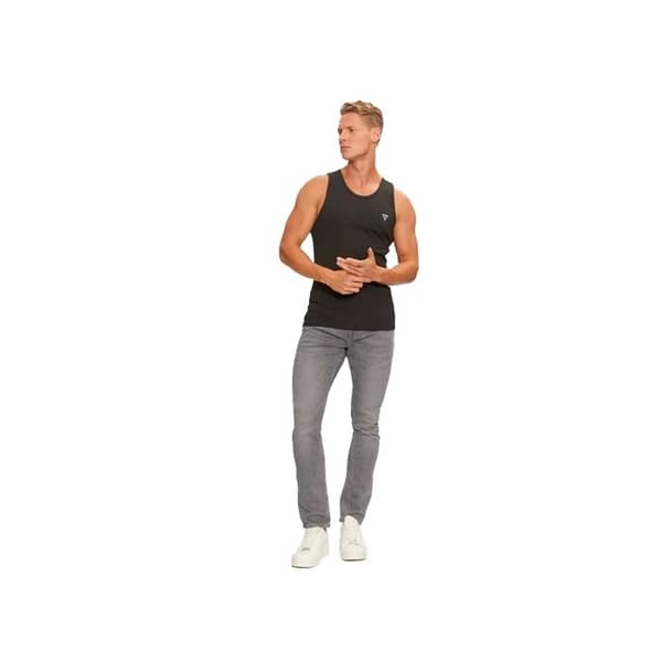 Guess Herrtanktop Pack x2 mini triangel Svart Bomull