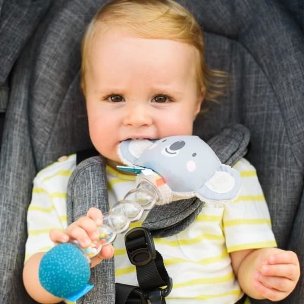 Taf Toys skallra Kimmy Koala junior 26 cm textilgrå
