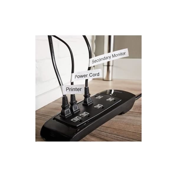 DYMO - LabelManager tejpkassett D1 Nylon Flexibel - Svart/Vit