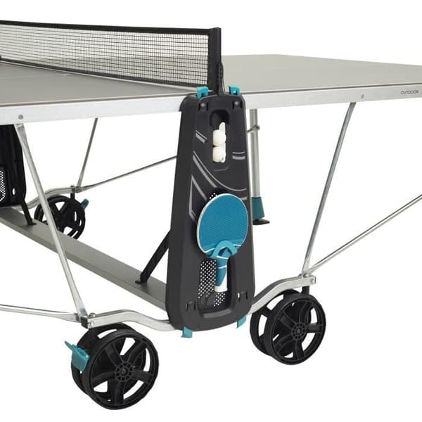 Utomhus pingisbord - CORNILLEAU - 200X Utomhus - Grått bord - Utomhus - Fällbart med hjul