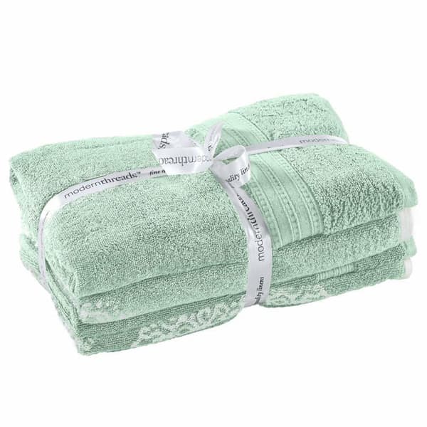 Badrumssats - Amrapur Overseas - 100% bomull - 6 delar - Maskintvättbar