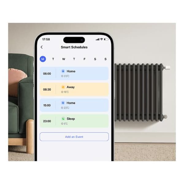 Aqara W600 Smart termostat för radiator Zigbee/Thread - Rum för rum kontroll