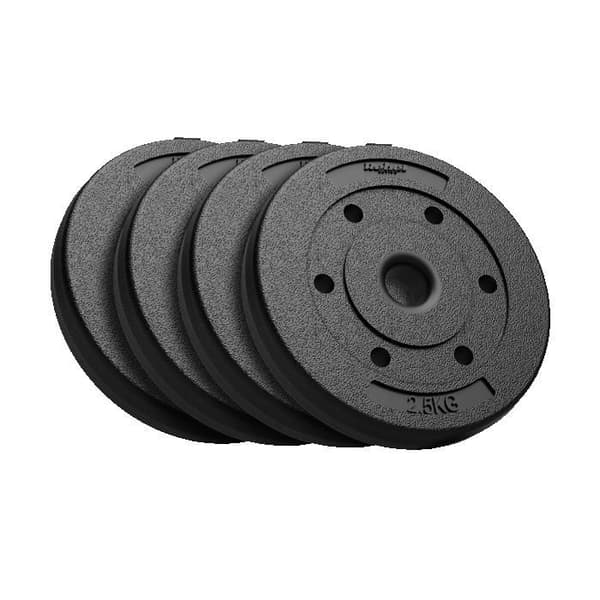 Rebel Active bituminösa viktskivor 4x5 kg (totalt 20 kg), diameter 31 mm