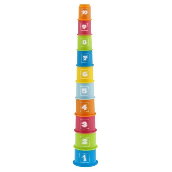 Set med 10 CHICCO staplingskoppar - Blandat - Från 6 månader