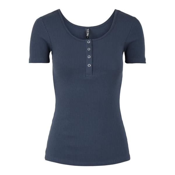 Pieces Kitte dam t-shirt - ombre blå - S