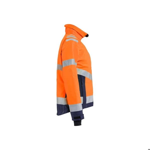 Högsynlig arbetsjacka för kvinnor Blaklader - fluorescerande orange/marinblå