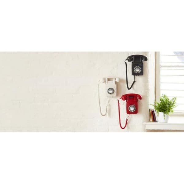 Retro väggtelefon GPO 746 Ivory