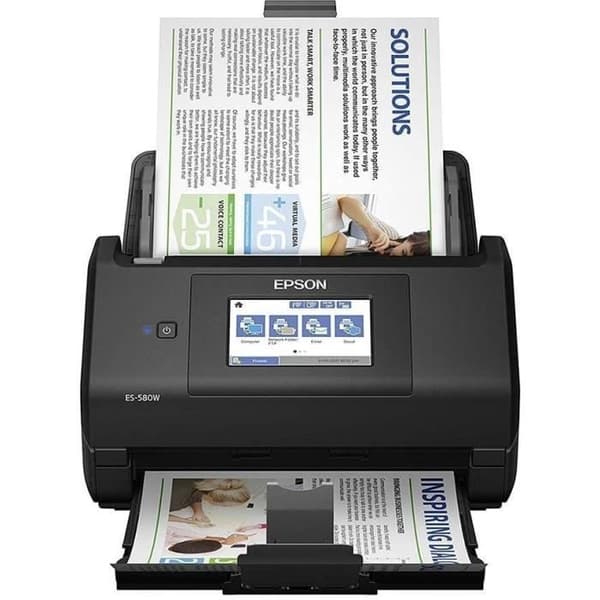 EPSON ES-580W Office Document Scanner - Automatisk Duplex - 600 Dpi - Wi-Fi Direct