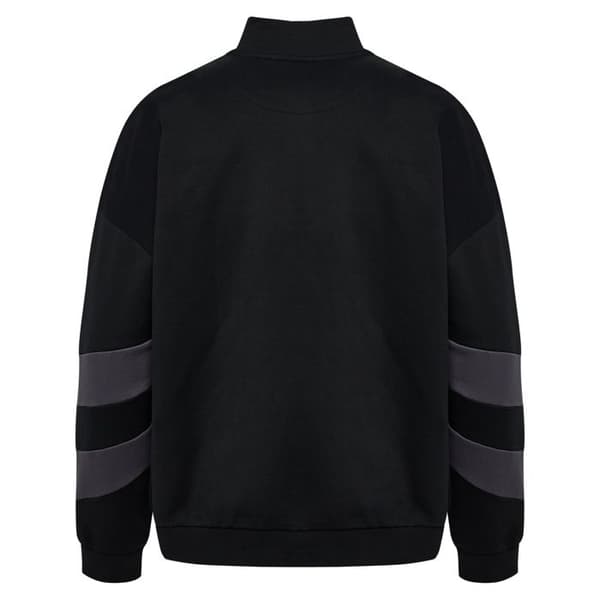 Oversize halvdraget sweatshirt Hummel - svart/ebony