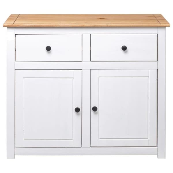 vidaXL sideboard Vit 93x40x80 cm Pine Panama Range 282699