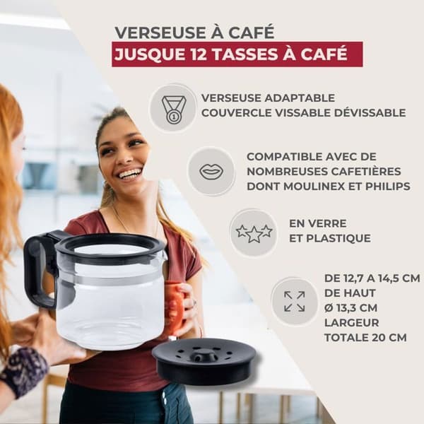 Anpassningsbar kanna för kaffebryggare American Tradition Fackelmann Basic