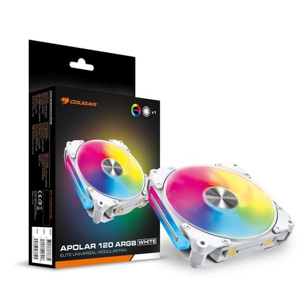 Fläkt - COUGAR - APOLAR120RGB - 120 mm - ARGB - Q-Stop