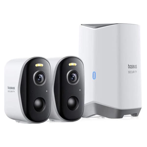 Övervakningskamera - BASEUS - N1 Plus - 2K - 16 GB - Nattvision - IP67