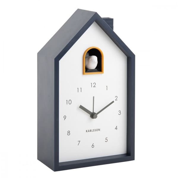Väckarklocka - Karlsson - Modern Gökur - Grå - Mixad - Batteri ingår ej