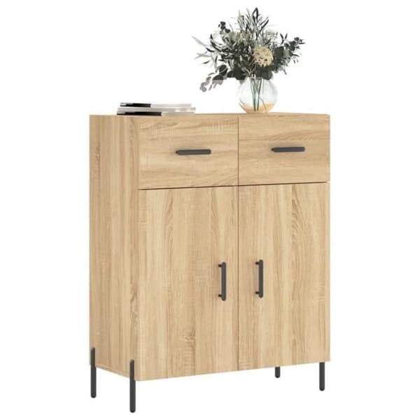 vidaXL Buffé eksonoma 69,5x34x90 cm ingenjörsträ 827991
