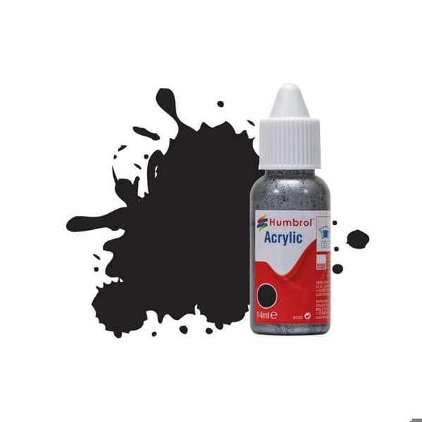 Måleri N°33 Svart - Matt: Akryl: 14 ml