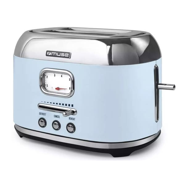 Muse Brödrost 2 skivor 1000w blå - MS-120VB