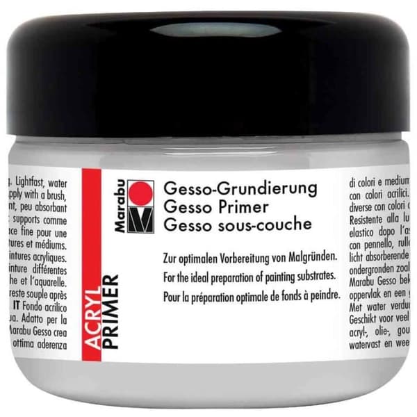 Akryl Gesso Undercoat - 225 ml - Vit