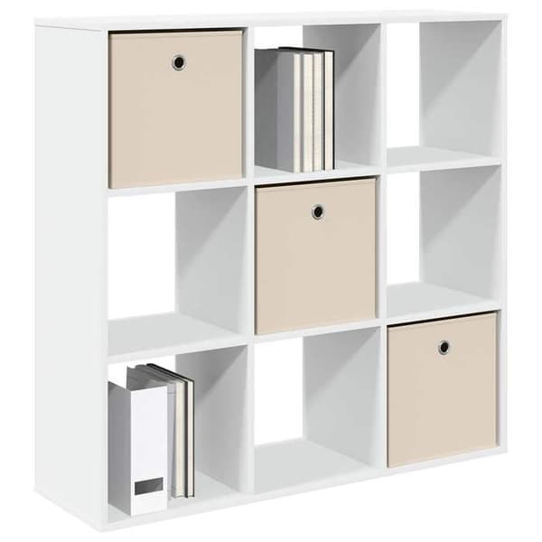 vidaXL Buffé med låda Vit 102 x 31 x 99,5 cm 8000492