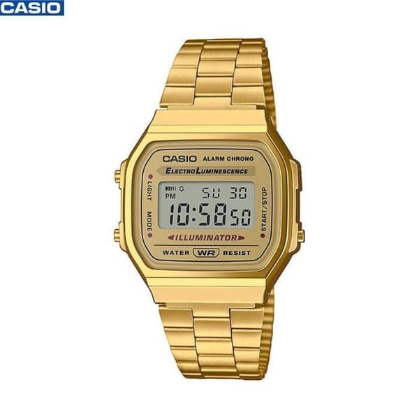 Klocka - Casio - A-168WG-9WDF - Guld - Digital - 38 mm - Unisex