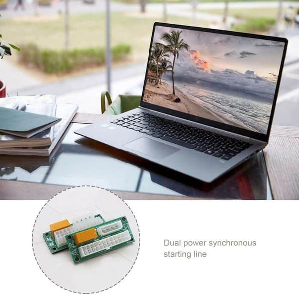 Verktygens herre Add2PSU 2-pack 24-stift till Molex 4-stift synkron strömförsörjningsadapter