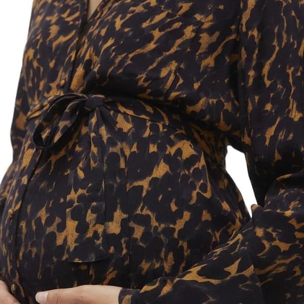 Brun/Svart Klänning Kvinna Vero Moda Gravid Wvn
