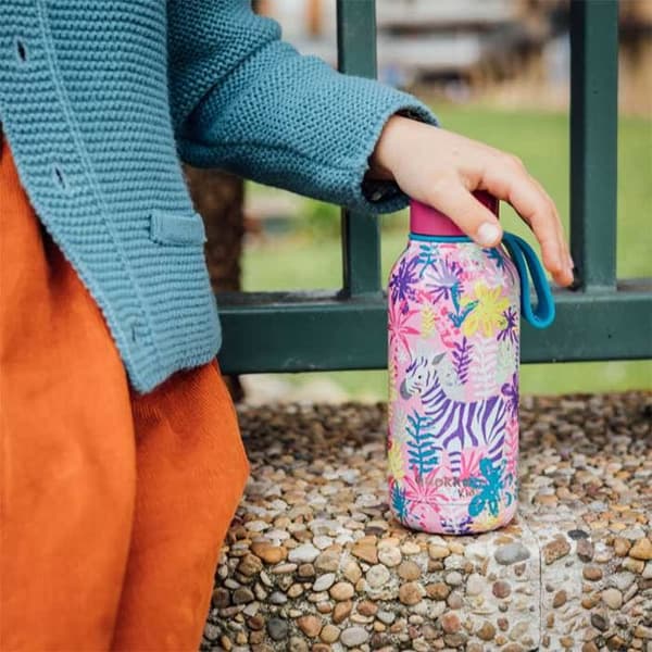 Vattenflaska - Quokka - Solid Kids - 330 ml - Rostfritt stål - Zebror