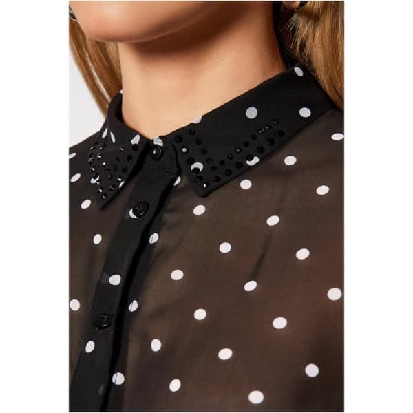 Blus i tryckt muslin - Guess jeans - Dam