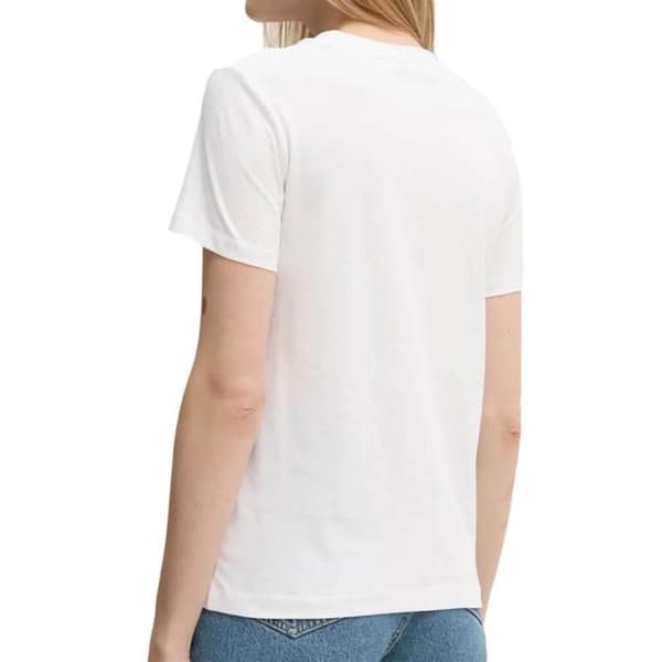 Vit T-shirt Dam Calvin Klein Jeans Label Regular