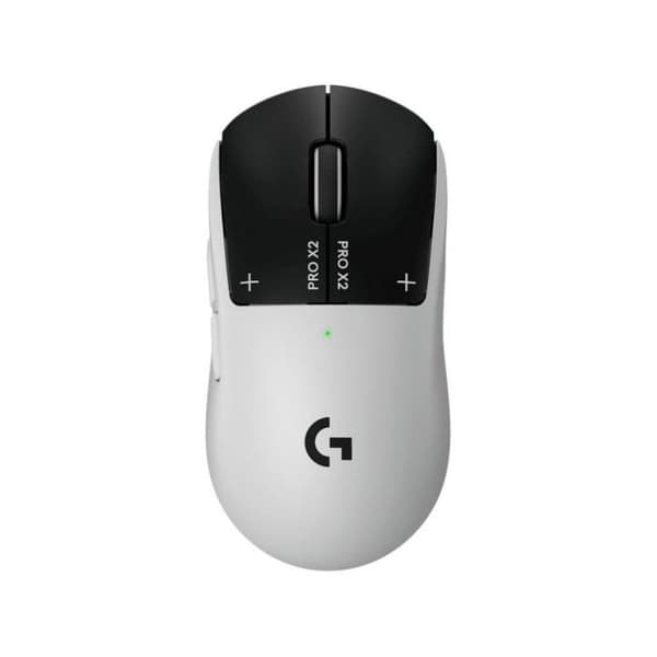 Logitech PRO X2 SUPERSTRIKE trådlös mus 44000 DPI vit haptisk LIGHTSPEED