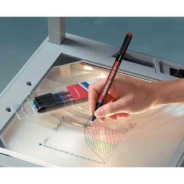 Permanent marker - EDDING - 141F - Chisel tip - Red - 0,6 mm