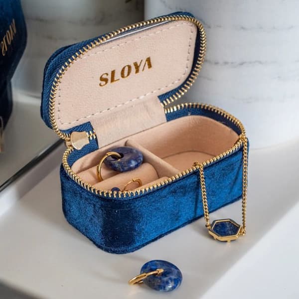 Mini smyckeslåda i sammet för kvinnor Sloya
