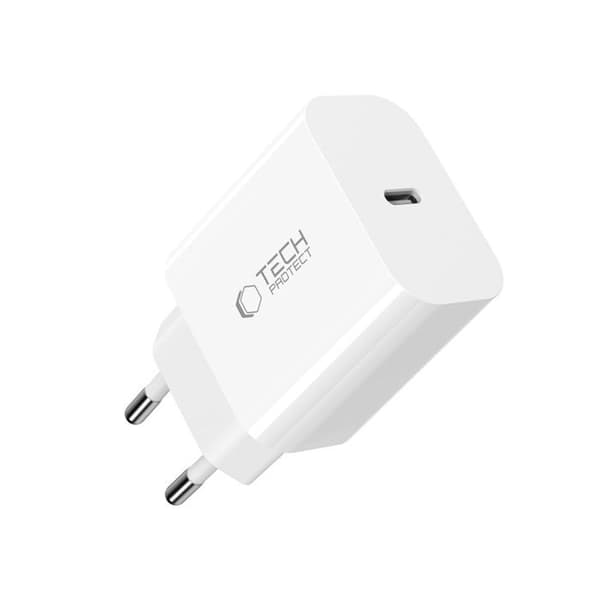 Laddare - Tech-Protect NC20W - 20W -USB Type-C - Snabbladdning - Avancerat skydd