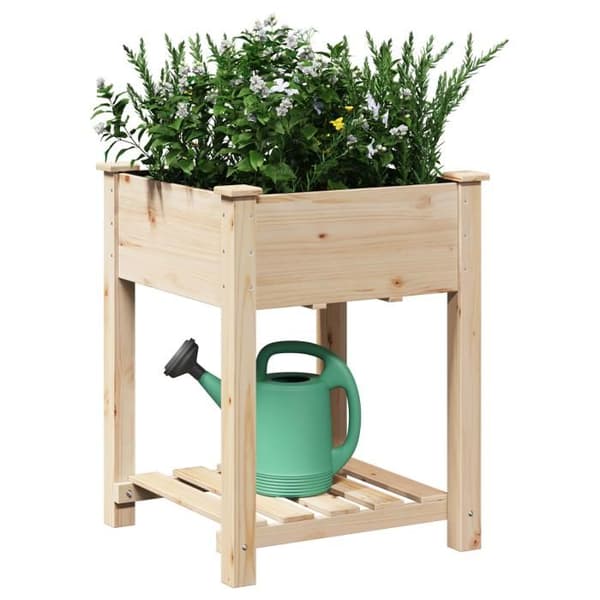 Planteringslåda - Massiv furu - 60x60x76 cm - Rektangulär - Inomhus/Utomhus