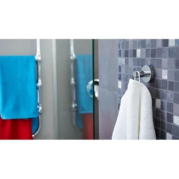 TESA 59342, interiör, handdukskrok, krom, krom, rund, 3 st (s)