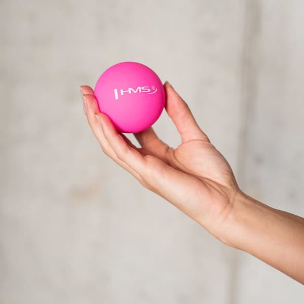 Siliconmassageboll - HMS - BLC01 - Rosa - Diameter 65 mm - Medelhårdhet - Punktmassage