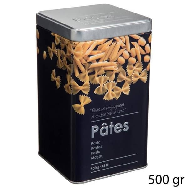 Pastabox "Black Edition" svart metall 500g - 5 five simply smart