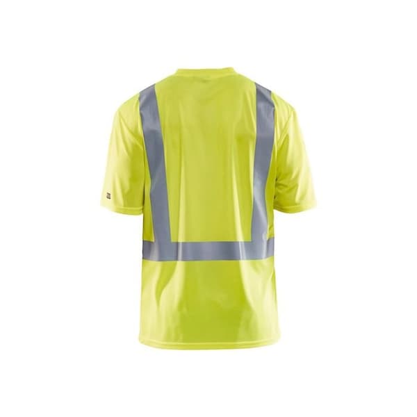 T-shirt med hög synlighet V-hals UV-skydd och luktresistent Blaklader
