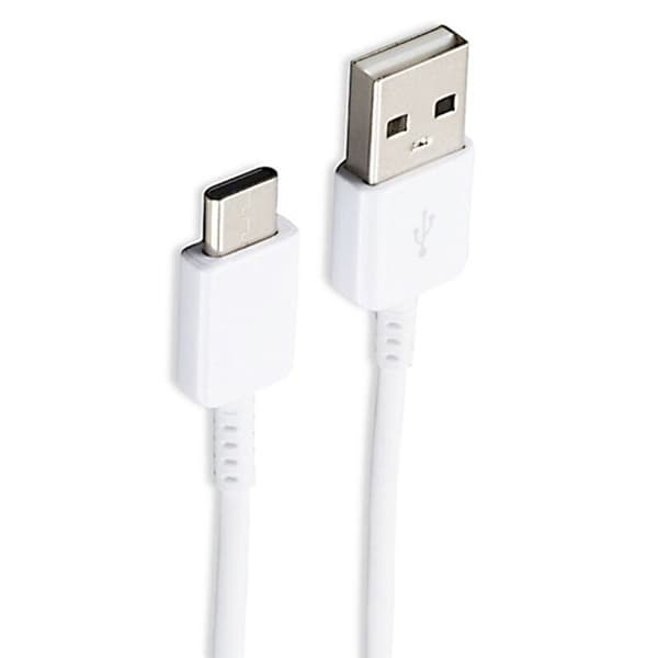 Kabel - SAMSUNG - EP-DN930CWE - Micro USB typ C till USB - Vit - Dataöverföring och laddning