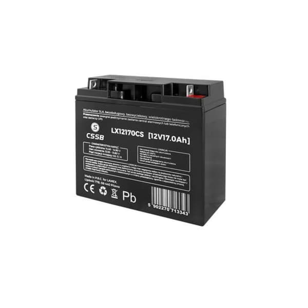 Underhållsfri gelbatteri 12V 17Ah uppladdningsbart CSSB